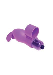 The 9`s - Flirt finger Silicone Bunny Finger Vibrator - Purple