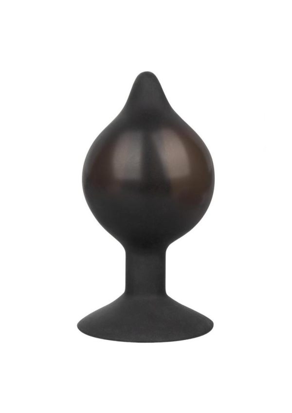 Medium Silicone Inflatable Plug - Black