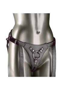 Her Royal Harness The Regal Queen Adjustable Harness - Pewter