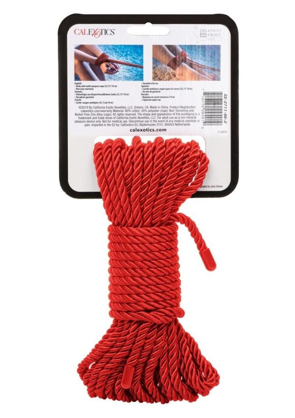 Scandal BDSM Rope 32.75ft/10m - Red