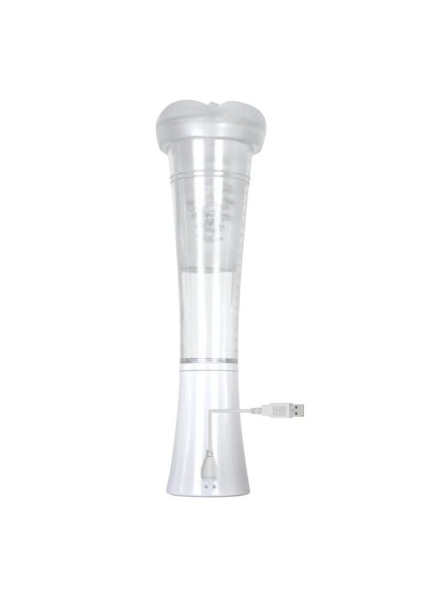 Zero Tolerance Sucking Good Rechargeable Vibrating Masturbator - Vanilla