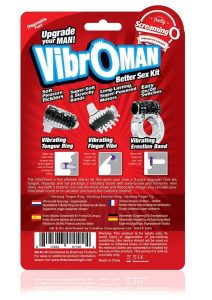 VibrOman Better Sex Kit (3 per Pack) - Black/Clear