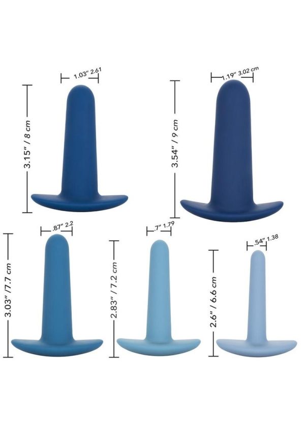 They Ology Wearable Anal Trainer (5 Piece Set) - Blue