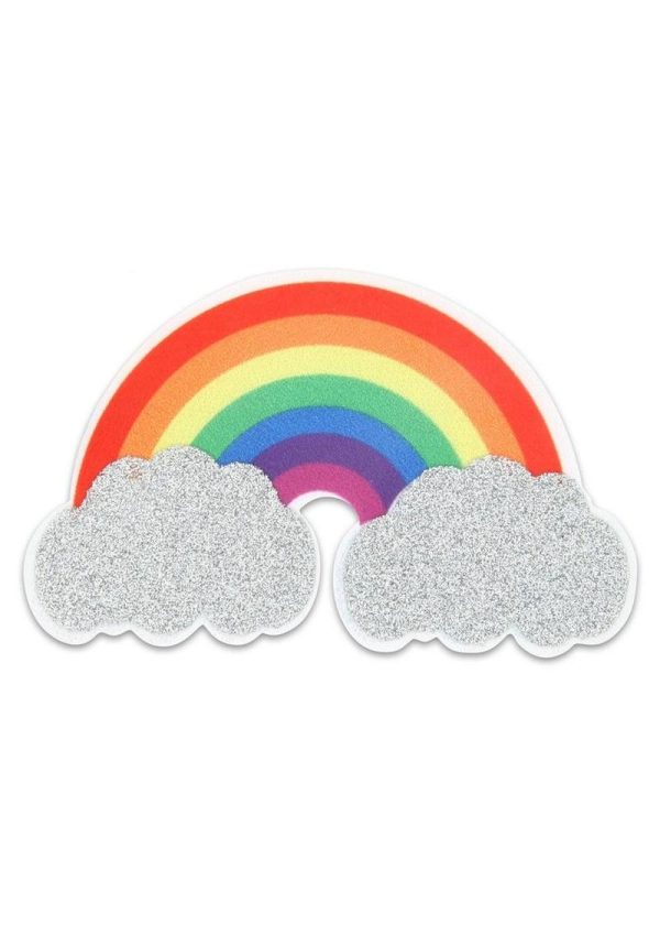 Peekaboo Pride Glitter Rainbows and Hearts Pasties - Rainbow