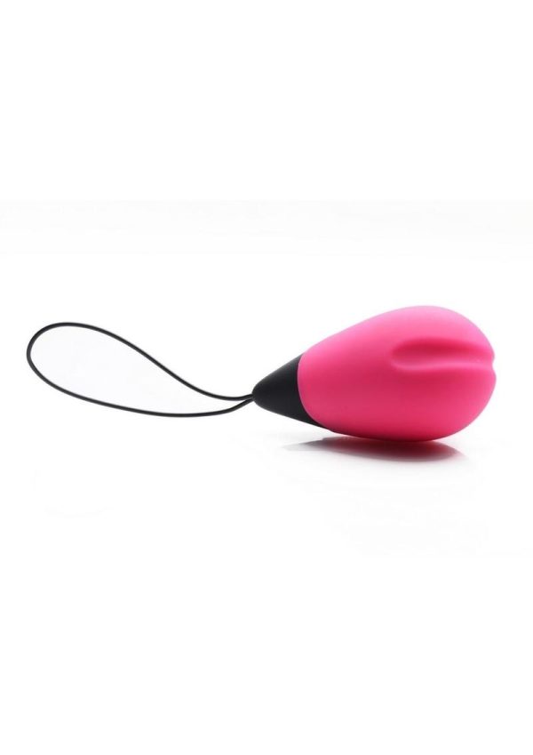 Bang! 10X Rechargeable Silicone Vibrating Egg with Remote Control - Pink
