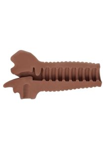 Mistress Mercedes BioSkin Vibrating Stroker - Mouth - Chocolate