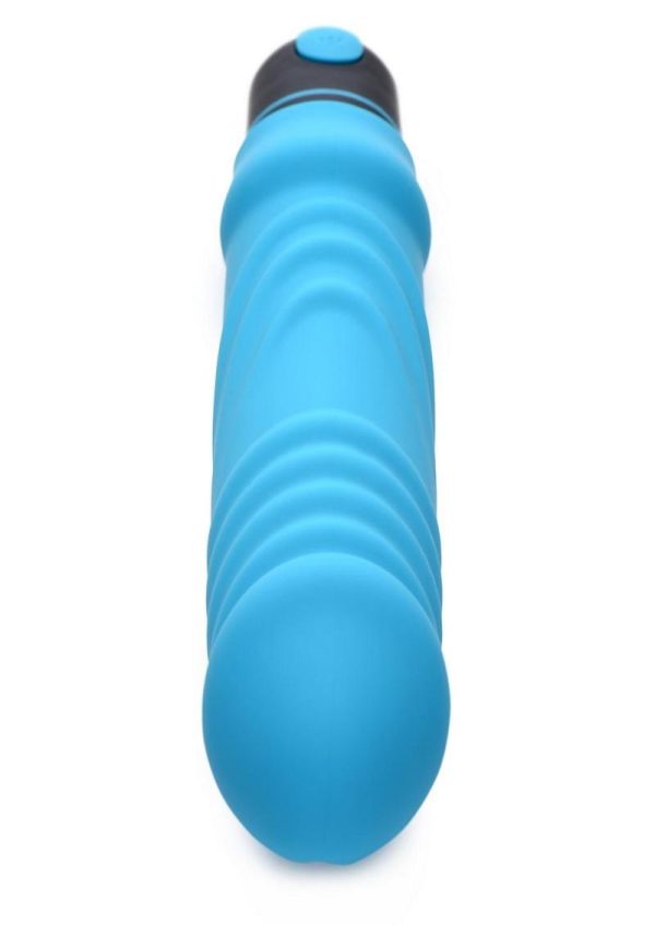 Bang! XL Bullet and Ribbed Silicone Sleeve Set - Blue
