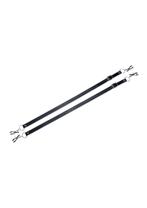 Master Series Spread Labia Spreader - Straps XLarge - Black