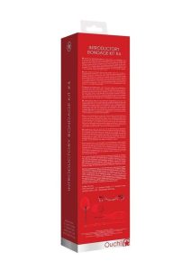 Ouch! Kits Introductory Bondage Kit #4 (5 piece kit) - Red