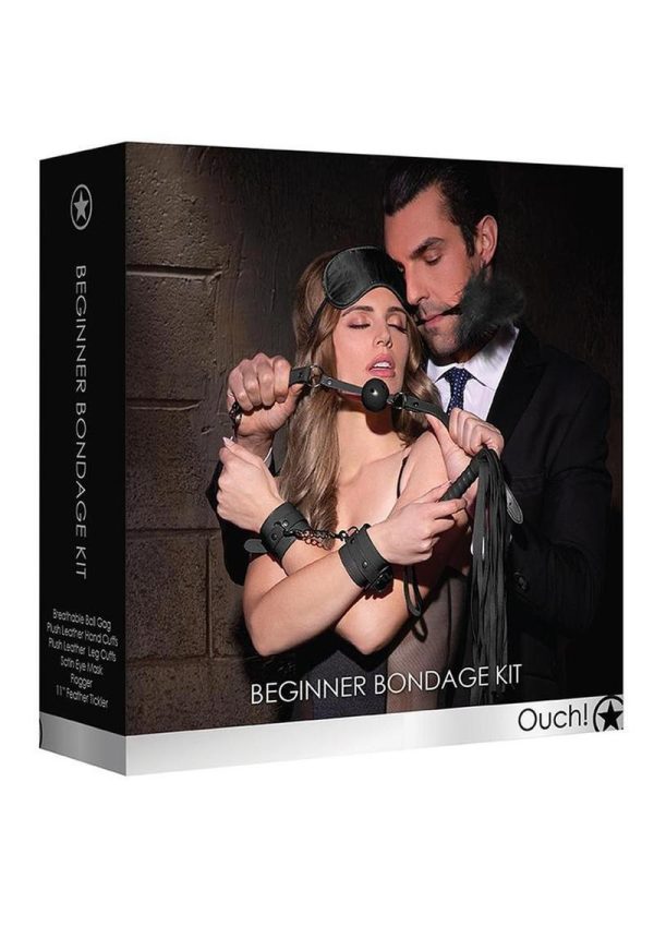 Ouch! Kits Beginners Bondage Kit 6pc - Black