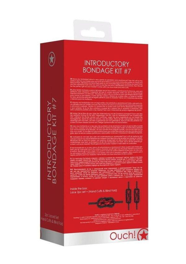 Ouch! Kits Introductory Bondage Kit #7 (2 piece kit) - Red