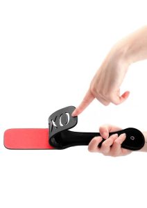 Ouch! Leather Paddle XOXO - Black