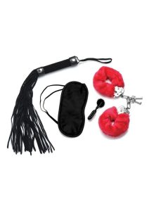 Frisky Passion Fetish Kit 4pc - Red/Black