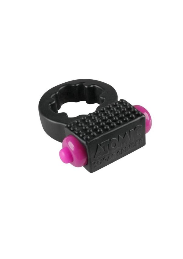 Rock Candy Atomic Sugar Grinder Vibrating Cock Ring - Black