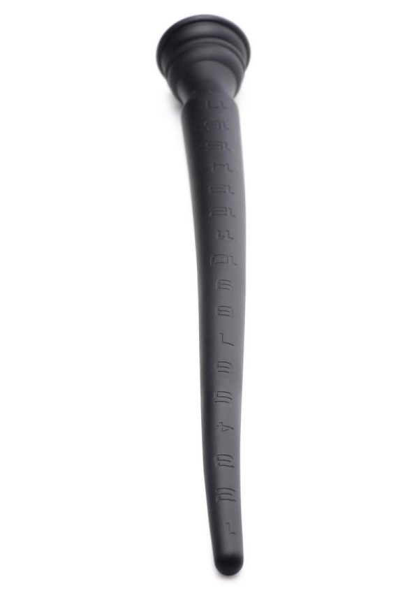 Hosed Tapered Silicone Hose Flexible Anal Play 18in - Black