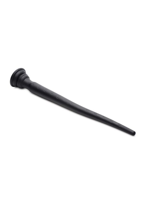 Hosed Tapered Silicone Hose Flexible Anal Play 15in - Black