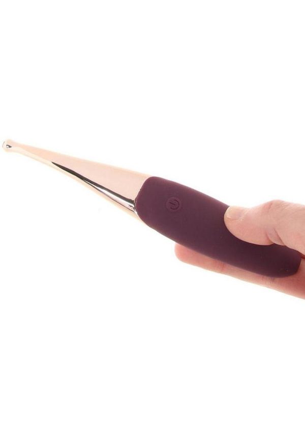 Lustful Climaxer Silicone Rechargeable Vibrator - Eggplant