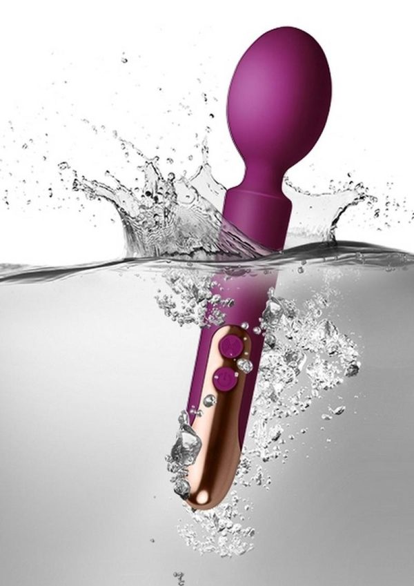 Oriel Silicone Rechargeable Wand Massager - Fuchsia