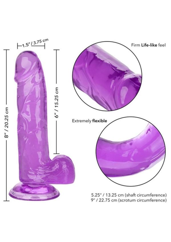 Size Queen Dildo - 6in - Purple