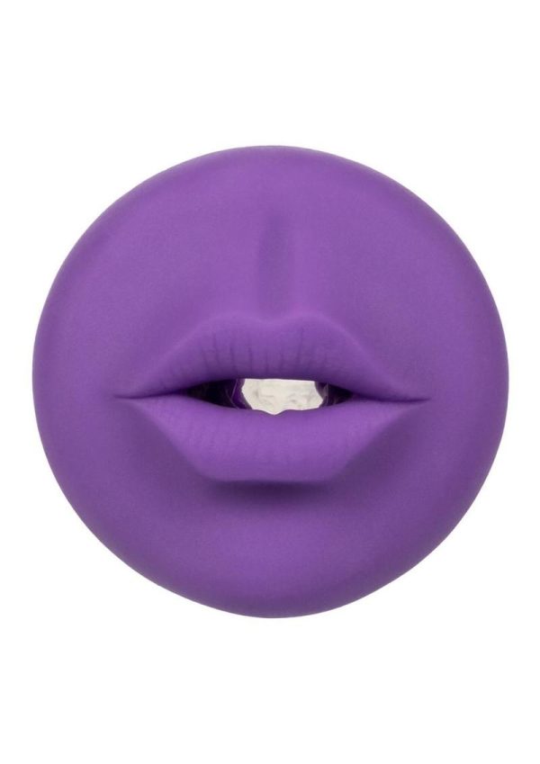 The Gripper Deep Throat Grip Masturbator - Mouth - Purple/Frost
