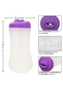 The Gripper Deep Throat Grip Masturbator - Mouth - Purple/Frost