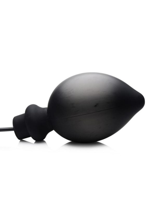 Master Series Ass-Pand Inflatable Silicone Anal Plug - Large - Black