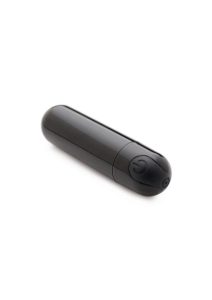 Bang! 10X Vibrating Metallic Rechargeable Bullet Vibrator - Black