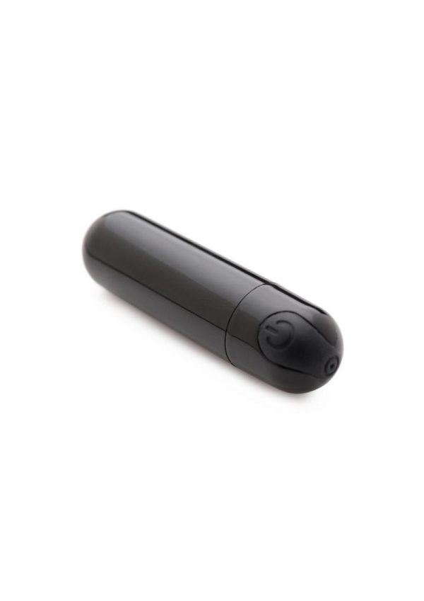 Bang! 10X Vibrating Metallic Rechargeable Bullet Vibrator - Black