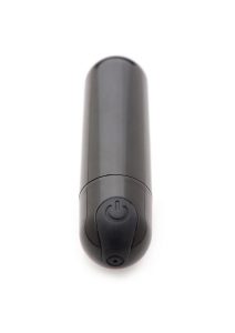 Bang! 10X Vibrating Metallic Rechargeable Bullet Vibrator - Black