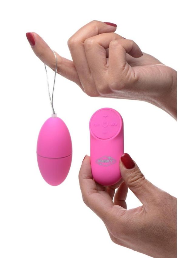Frisky Scrambler 28X Rechargeable Vibrating Egg with Remote Control - Pink