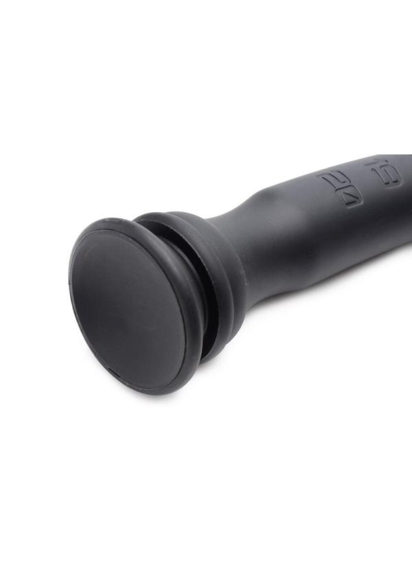 Hosed Tapered Silicone Hose Flexible Anal Play 22in - Black