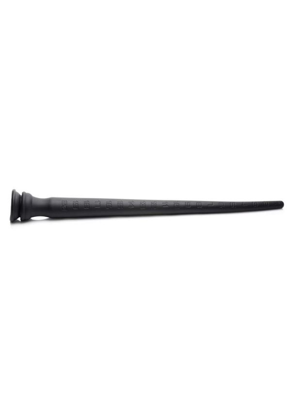 Hosed Tapered Silicone Hose Flexible Anal Play 22in - Black