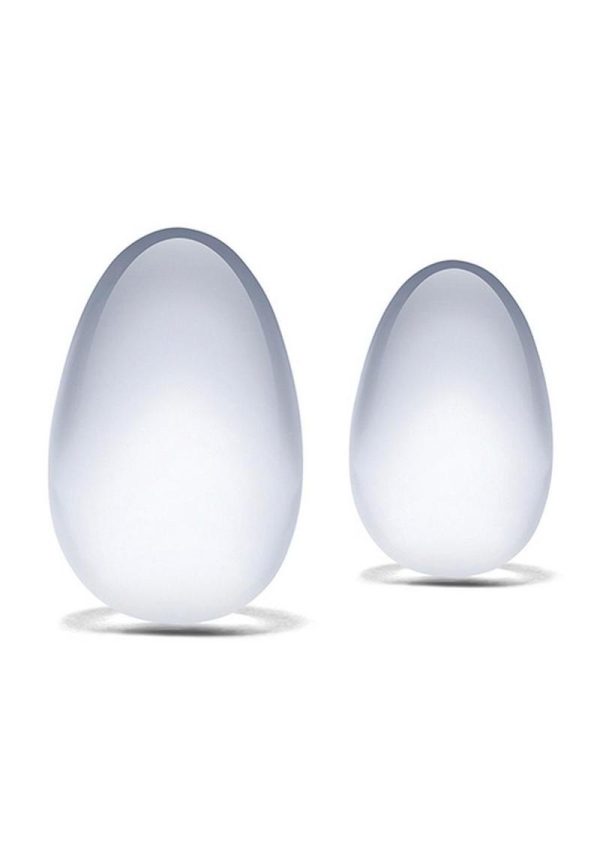 Glas Yoni Eggs (2 piece) - Clear