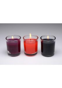 Master Series Flame Drippers Drip Candle Set - Red/Black