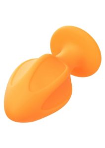 Cheeky Silicone Textured Anal Plugs Large/Small (Set of 2) - Orange