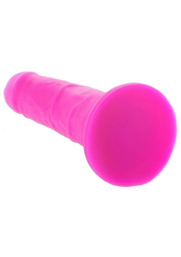 Colours Pleasures Girth Silicone Dildo 7in - Purple