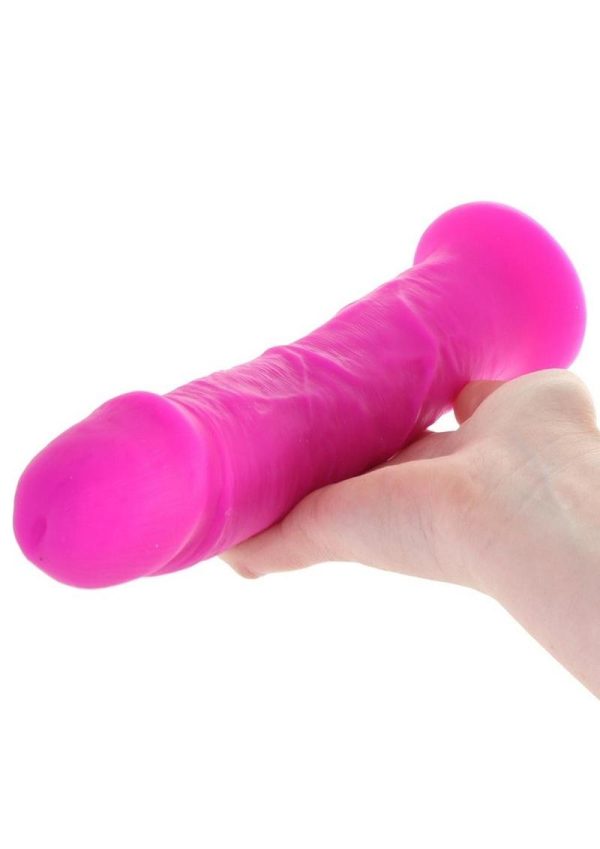 Colours Pleasures Girth Silicone Dildo 7in - Purple
