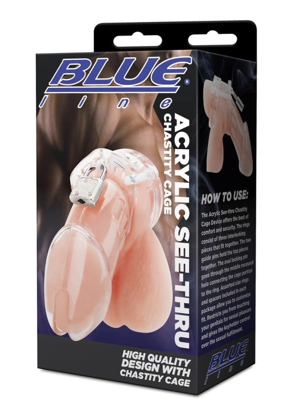 Acrylic See-thru Chastity Cage - Clear