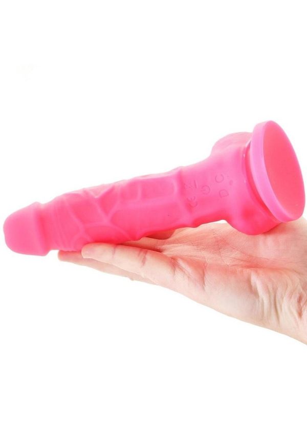 Colours Pleasures Silicone Vibrating Dildo with Balls 5in - Pink