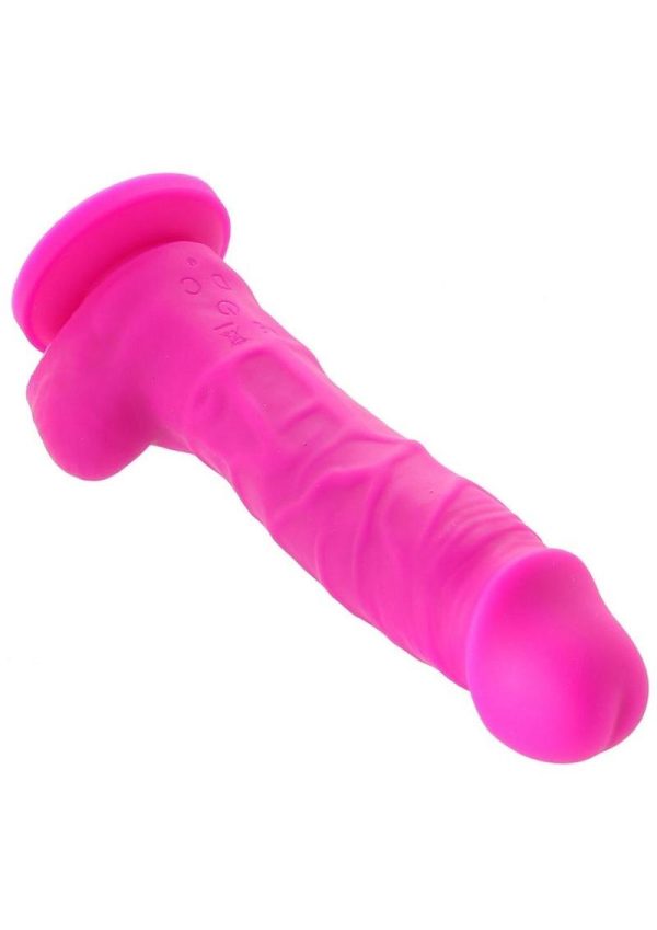 Colours Pleasures Silicone Vibrating Dildo with Balls 5in - Purple