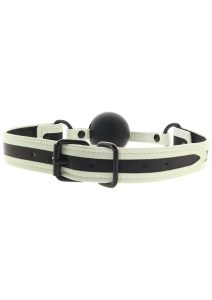 GLO Bondage Glow In The Dark Ball Gag - Green