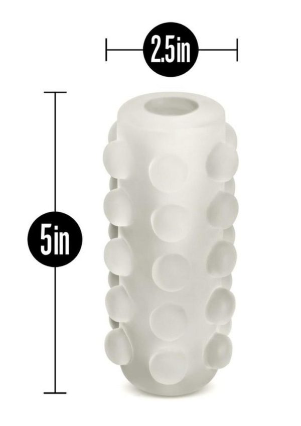 M for Men Soft and Wet Glow In The Dark Reversible Orb Masturbator - Frosted