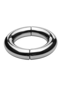 Master Series Mega Magnetize Stainless Steel Cock Ring 1.75in - Silver