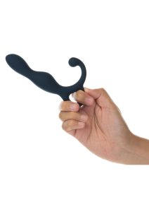 LUX Active LX1 Silicone Rechargeable Anal Trainer with Bullet - Navy