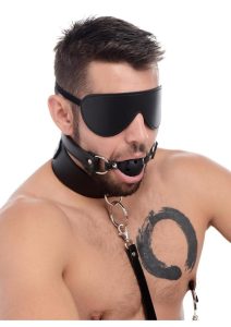 Strict Deluxe 10 Piece Bondage Set - Black