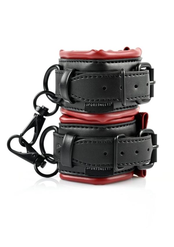 Saffron Spreader Bar and Cuff Set - Black/Red