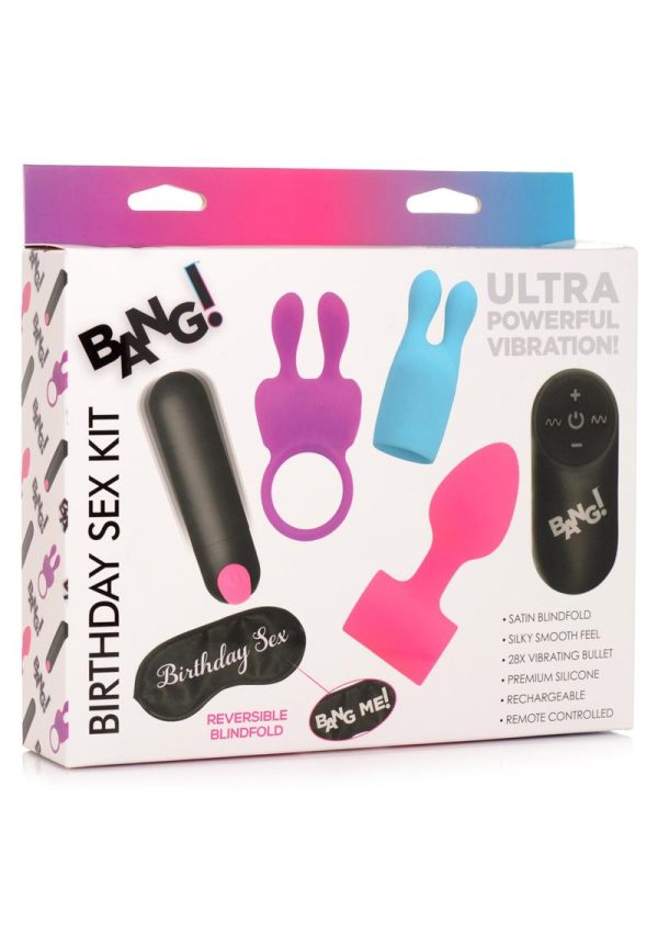 Bang! Birthday Sex Kit with Remote Control - Multicolor