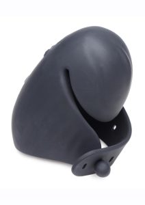 Trinity Men 8X Vibrating Silicone Rechargeable Penis Sleeve - Black