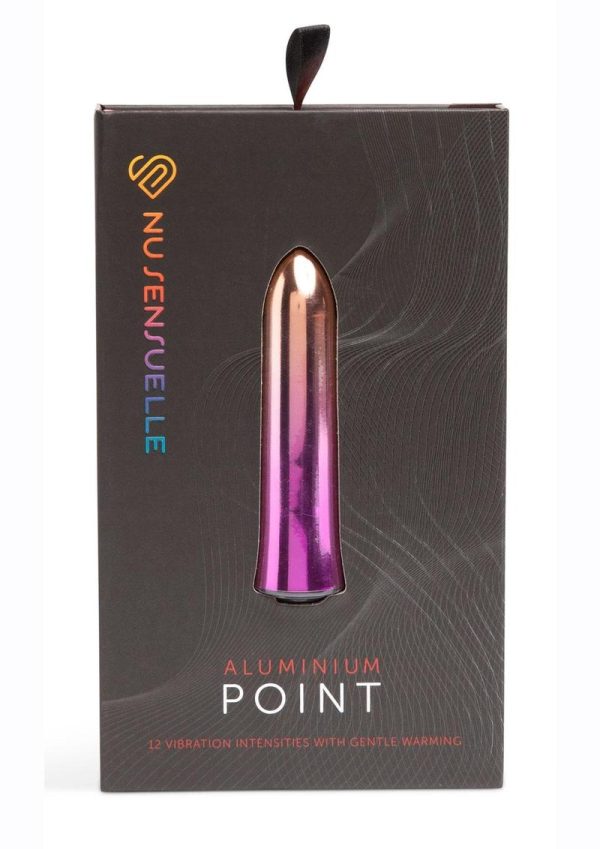 Nu Sensuelle Aluminium Point Rechargeable Warming Bullet - Rainbow