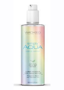 Wicked Simply Aqua Special Edition Water Based Lubricant 4oz